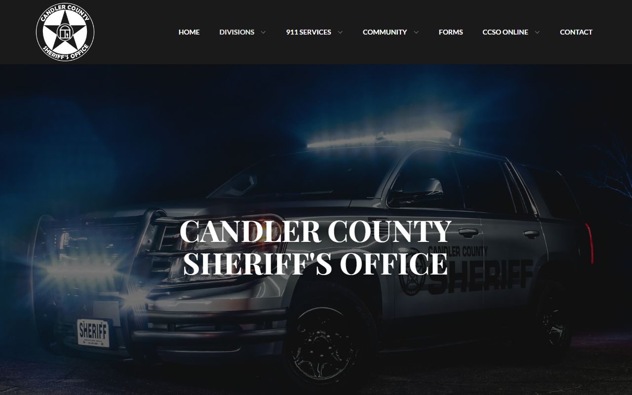 Candler County Jail inmate records official jail division screenshot